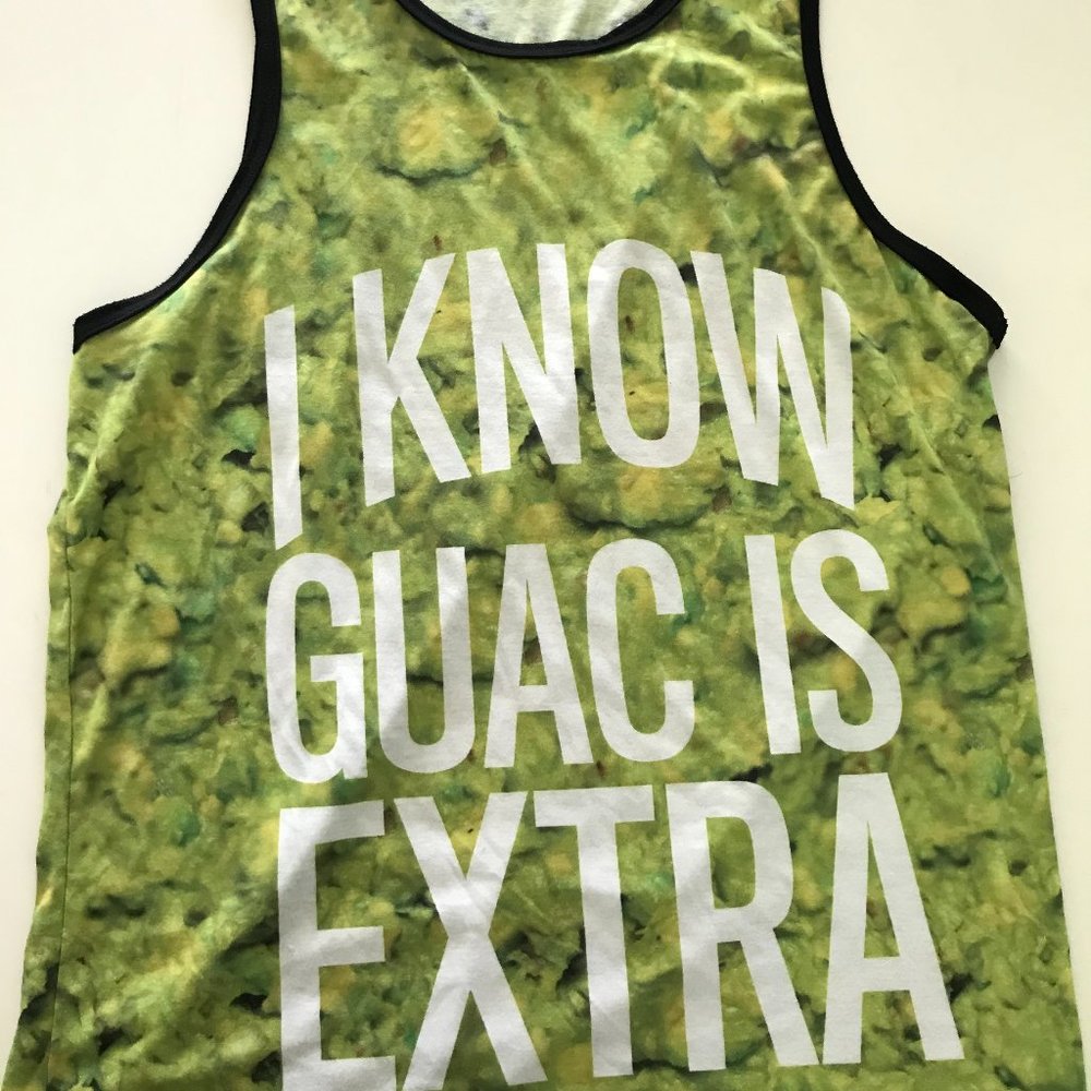 Men Tank top Guac is Extra Large